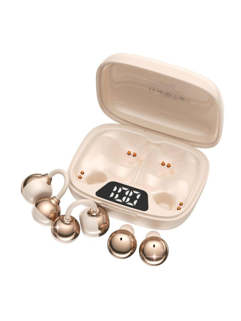 2-in-1 Wireless Earbuds Set, Open-Ear Clip & Mini Sleep Headphones, 36H Battery,